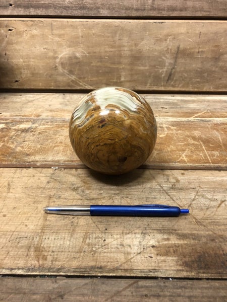 Large Banded Onyx Calcite Sphere - $1 RESERVE Carousel 2
