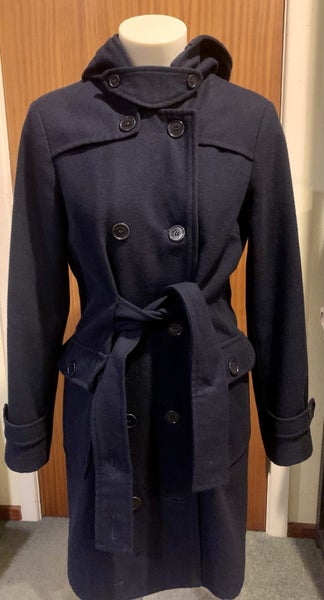 WORKSHOP NAVY WOOL BLEND COAT Carousel 2