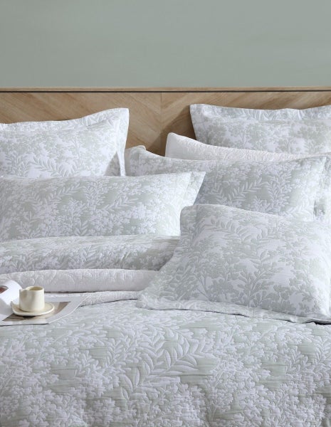 Private Collection Quinn Quilt Cover Set Sage Carousel 5