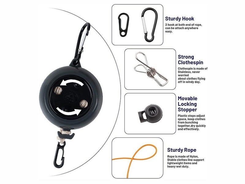 Portable Camping Clothesline-10m Carousel 2