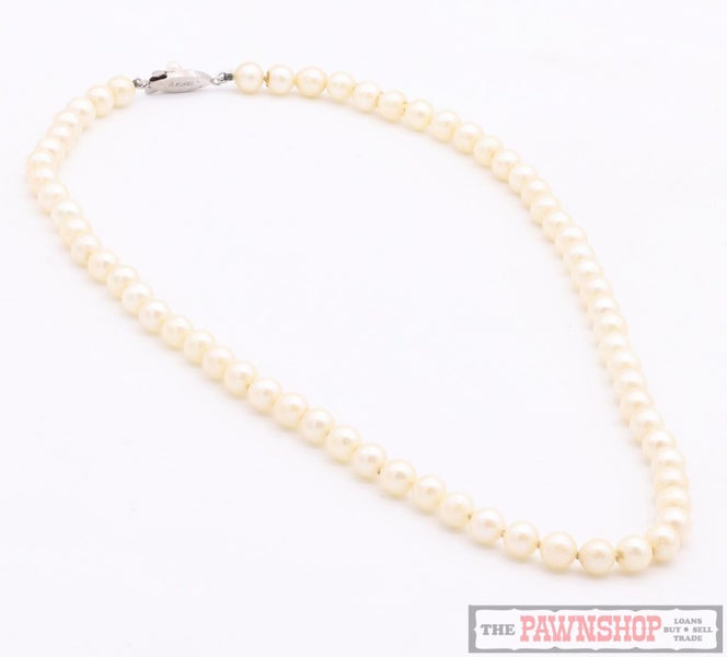 Akoya Cultured Pearl Necklace 45cm with Sterling Silver Clasp ~ $1,800 Carousel 1