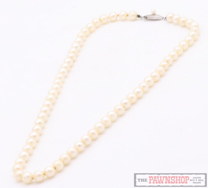Akoya Cultured Pearl Necklace 45cm with Sterling Silver Clasp ~ $1,800 Carousel 2