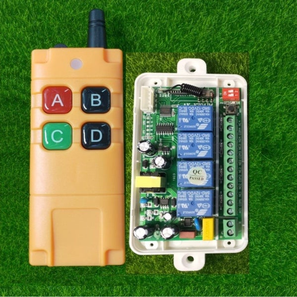 Wireless 4 Channel Switch 433 AC 220V 10A Carousel 10