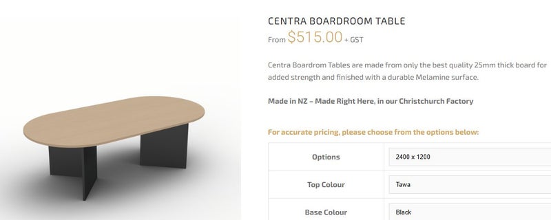 Boardroom table & 6x chairs Carousel 2