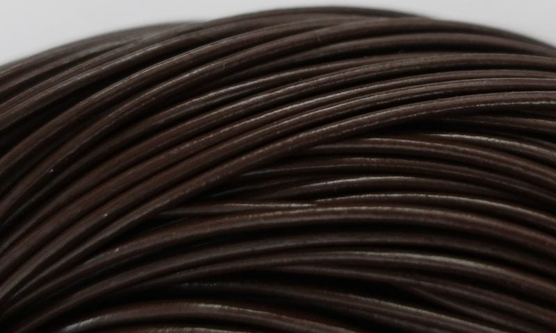 1mtr. BROWN LEATHER CORD 2 mm Carousel 1