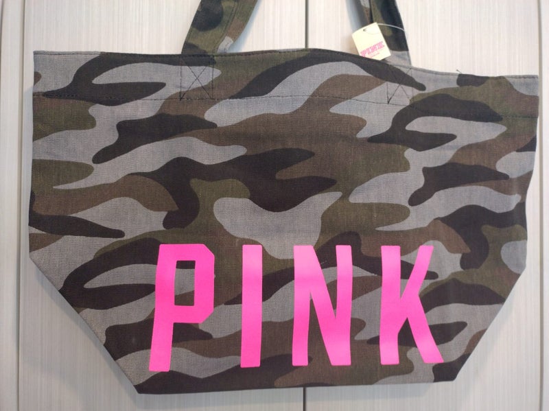 Victoria's Secret Camo Tote bag large, new! Carousel 2