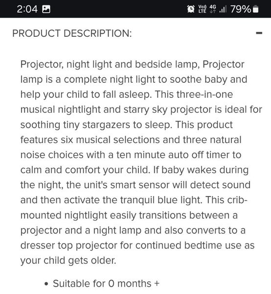 INFANTINO BABY SOOTHING LAMP Carousel 7