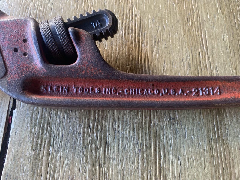 Klein tools pipe wrench/Stillson USA Carousel 2