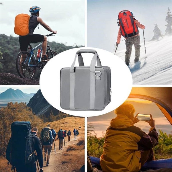 Portable Carry Bag for Starlink Mini Waterproof & Dustproof Organizer-Grey Carousel 6