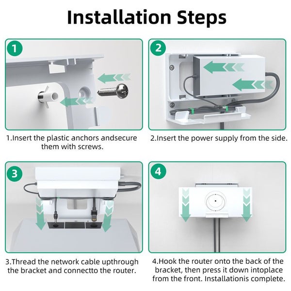 2 in 1 Router Mount for Starlink Gen 3 Signal Integrity Space Saving Carousel 5
