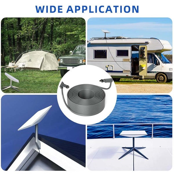 23M Cable Gen 2 Waterproof Replacement for Starlink Rectangular Satellite V2 Carousel 7