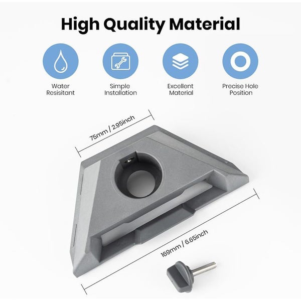 Pipe Mount Adapter Waterproof for Starlink Mini Satellite Dish Antenna Carousel 2