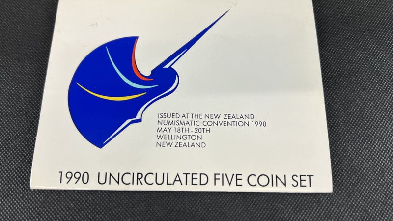 1990 NZ Numismatic Convention Uncirculated 150th Anniversary Coin Set - Lot W254 Carousel 1