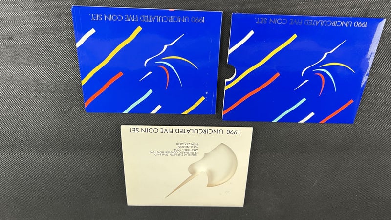 1990 NZ Numismatic Convention Uncirculated 150th Anniversary Coin Set - Lot W254 Carousel 5