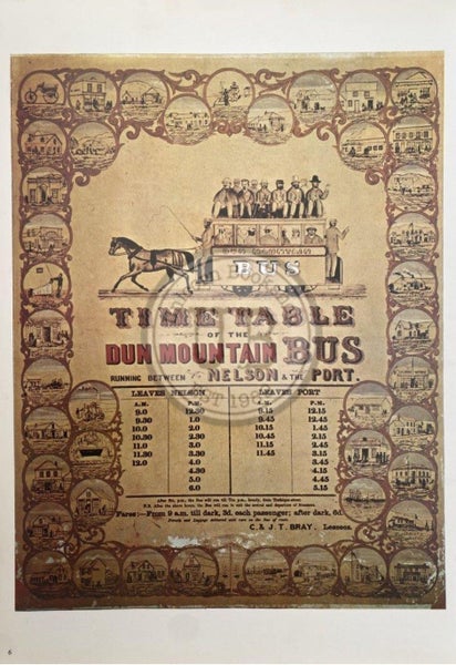 VINTAGE POSTER: Dun Mountain Bus 1862 Carousel 1