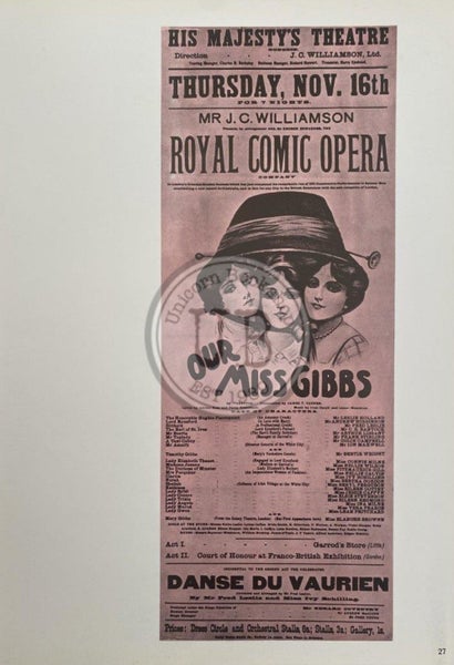 VINTAGE POSTER: New Zealand Entertainment Advertising 1880s Carousel 1