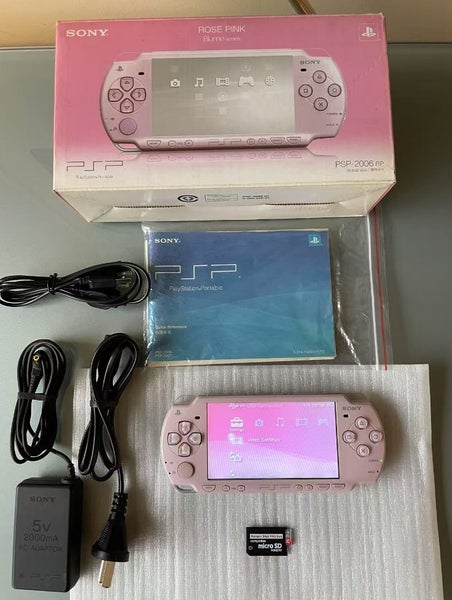 Rare Boxed Playstation PSP2000 Rose Pink with 6.60 PRO-C 32G MS In Original kits Carousel 1