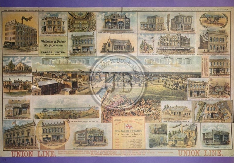 VINTAGE POSTER: Union Line 1893 Carousel 1