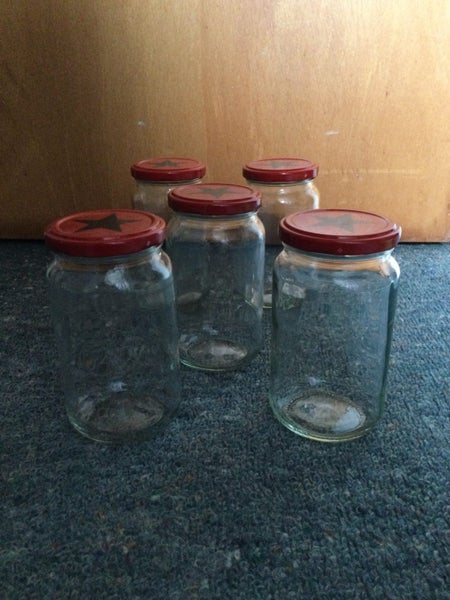 Glass jars - Pic’s Peanut Butter (empty) x 5 - PICK UP ONLY - $1 Carousel 1