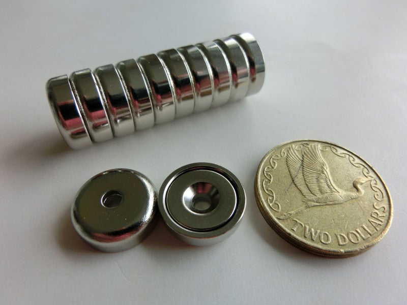 16mm Dia x 5.1mm Pot Magnets | Pack of 12 Carousel 1