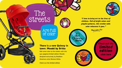 Quinny Moodd Limited Edition by Britto Stroller / Only 100 Made Carousel 6