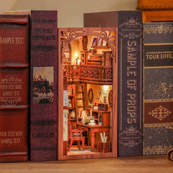 Book Nook Miniature Model Kit- The Secret Rhythm DIY Carousel 6