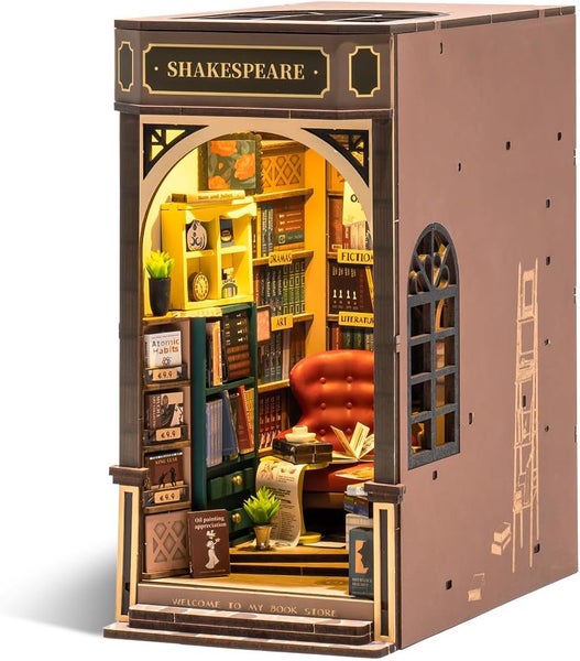 Book Nook Miniature Model Kit- Bookstore DIY Miniature Carousel 1