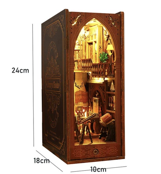 Book Nook Miniature Model Kit- Library Of Books Carousel 4