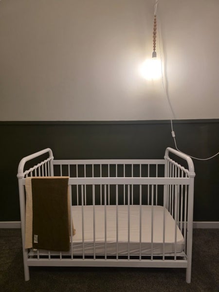 White Mocka Sonata Cot & Mattress Carousel 1