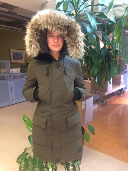 Extremely warm and stylish khaki Parka - almost new! Carousel 1