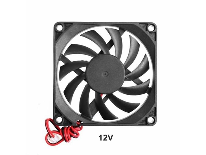 Black Cooling Fan 80mm 5V 12V 24V 80mmx80mmx10mm 8010 Sleeve Bearing DC Carousel 1