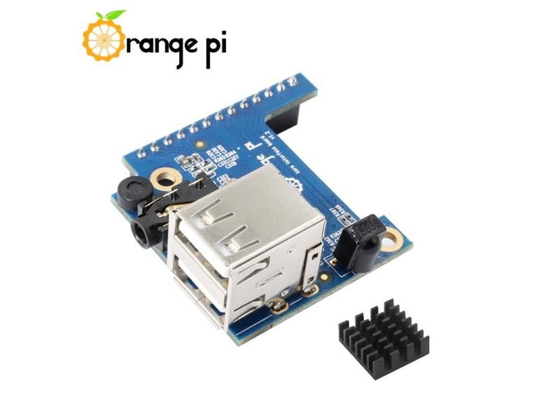 Orange Pi Zero Expansion Board USB 2.0 X 2 Audio Video Mic IR Receiver OPi Carousel 1