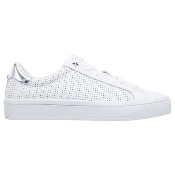 Womens Skechers Hi-Lites Perf-Ect White Lace Up Sport Shoes Carousel 2