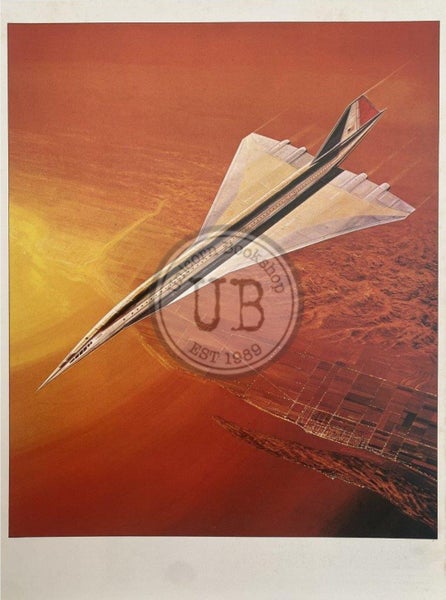 VINTAGE POSTER: Early rendition of a Concorde Carousel 1