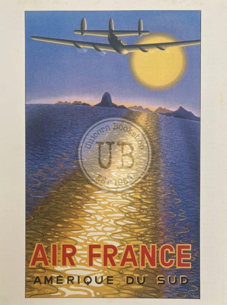 VINTAGE POSTER: Air France Amerique Du Sud by Victor Vasarely 1946 Carousel 1