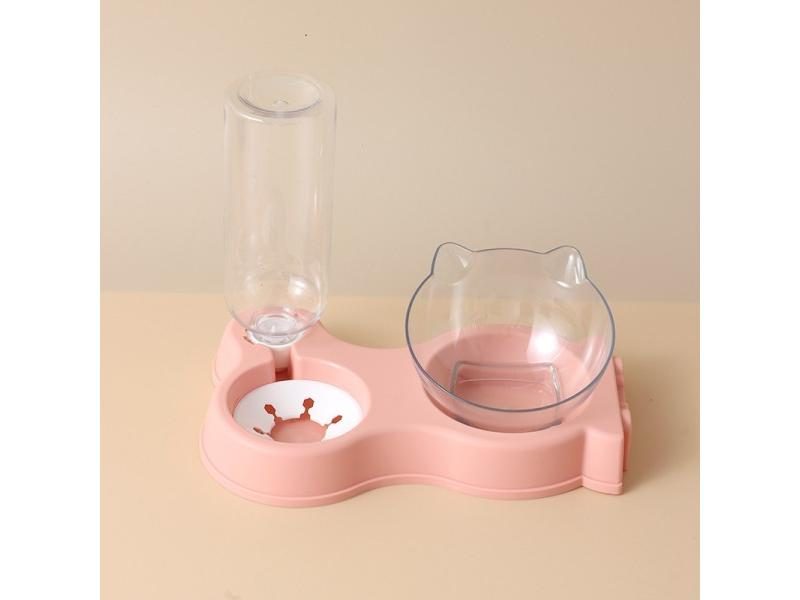 Pet Cat Food Bowl Automatic Feeder All-in-One Splice Dog Cat Food Bowl And Carousel 1