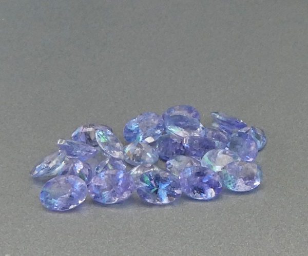 $1RE 4.00CT UNHEATED OVAL 100% NATURAL VIOLET BLUE TANZANITE LOT Carousel 1