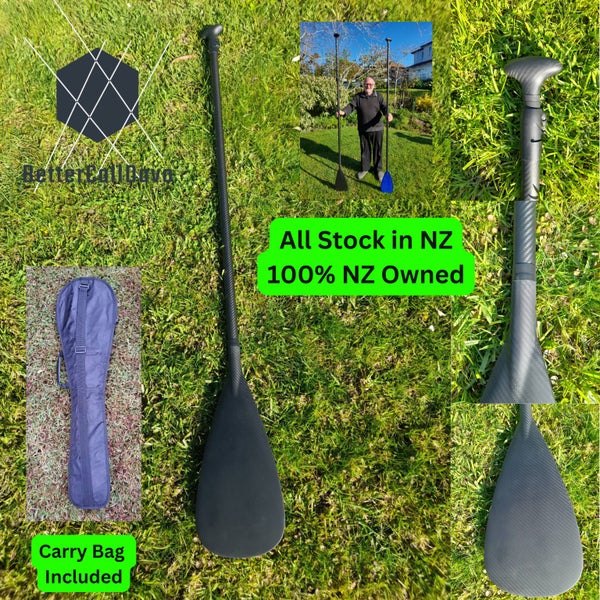 SUP Paddle Full Carbon - Extremely Light (3 pc) with Carry Case Carousel 1