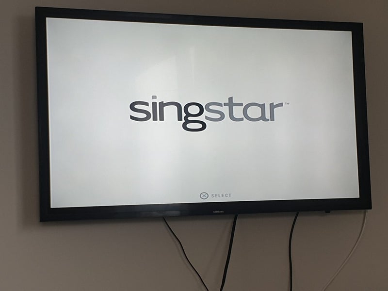 PS2 slim console with singstar game set Carousel 2