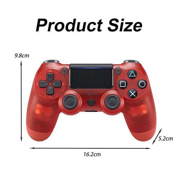 Dualshock 4 Wireless Controller Compatible with PlayStation 4-Clear Red Carousel 2