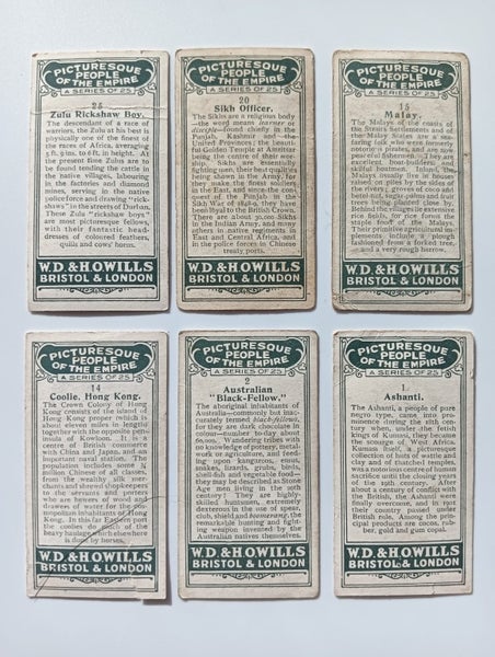 W.D. & H.O. Wills: Picturesque People of the Empire 1928. Cigarette Cards Carousel 2