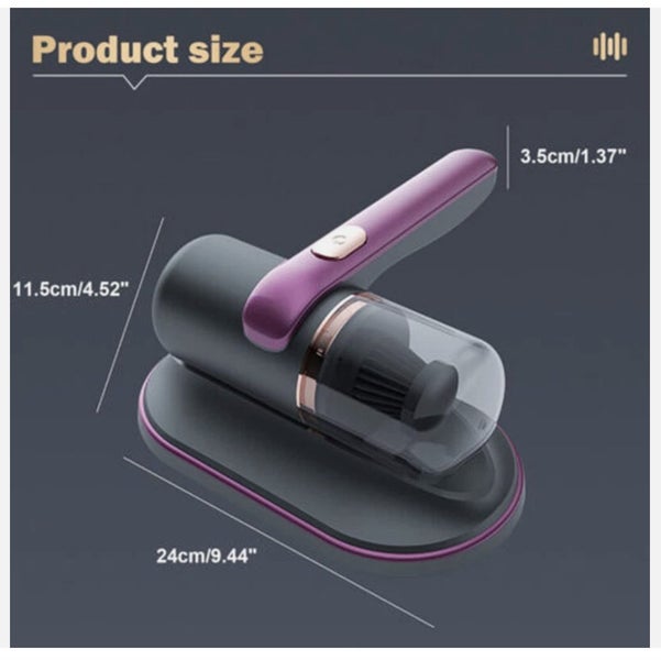 Cordless Dust Mite Remover Vacuum UV Cleaner 10000kpa Home Bed Sofa Mattress Kit Carousel 14