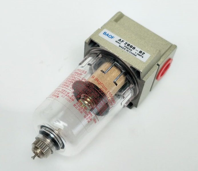 Moisture Water Trap Compressed Air Inline 1/4" AF2000-02 BB8 Carousel 2