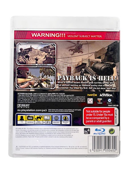 SOLDIER Of FORTUNE: PAYBACK (PS3) *MINT COMPLETE* Carousel 3