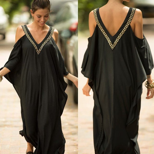 Maxi Dress Boho Summer Dresses Womens Clothing Size 18 Carousel 1