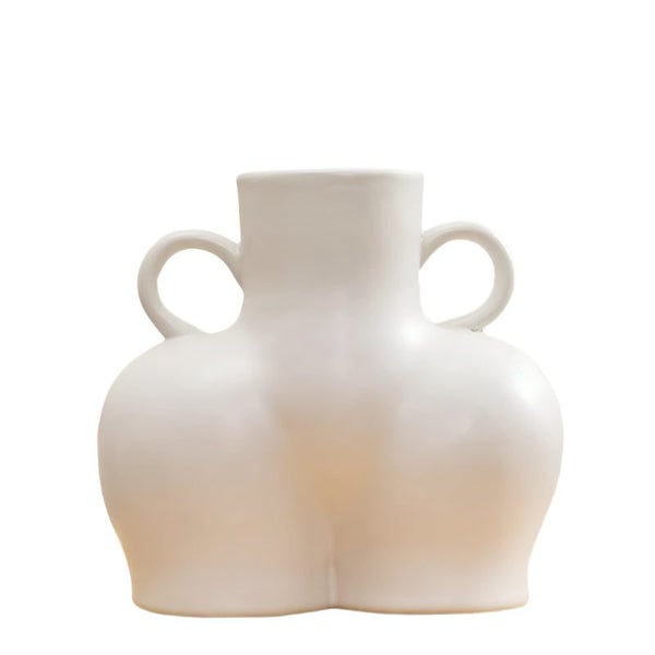 Large Matte White Ceramic Flower Vase For Modern Home Decoration Vases Carousel 1