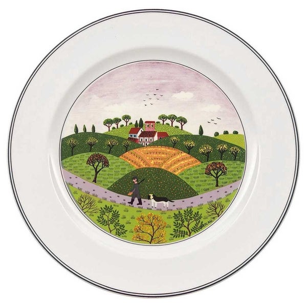 V&B Design Naif Dinner Plate Huntsman Carousel 1