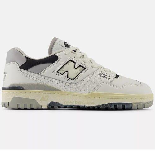 NEW BALANCE 550 SEA SALT WITH CONCRETE AND BLACK D Carousel 1
