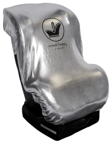 JL Childress: Cool 'N Cover Car Seat Heat Shield - Silver Carousel 1