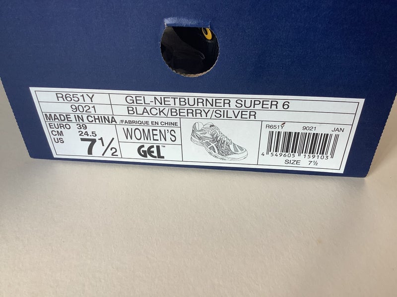 Netball shoes ASICS netburner super 6 size 39 Carousel 2